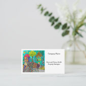 お洒落ホームカラフルスウィートホームビジネスCa 名刺 (スタンド正面)