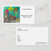 お洒落ホームカラフルスウィートホームビジネスCa 名刺 (正面/裏面)