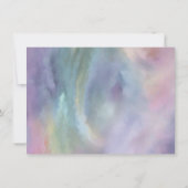 お洒落マカロン |フランスのスイーツパステル誕生日 招待状 (裏面)