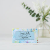 お洒落ミュージカル色彩の鮮やかハート 名刺 (スタンド正面)