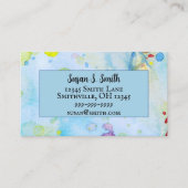 お洒落ミュージカル色彩の鮮やかハート 名刺 (正面)