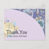 お洒落ムーンパープル ポストカード (正面)