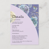 お洒落ムーン結婚パープル詳細 エンクロージャーカード (正面)