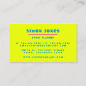 お洒落モダンタイポグラフィ 名刺 (裏面)