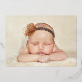 お洒落モダンフローラ 箔招待状 (裏面)