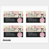 お洒落モダンベーカリー 長方形シール (シート)