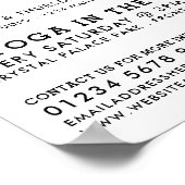 お洒落モダンヨガク広告ラス ポスター (角)