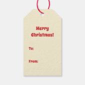 お洒落モダン予測できなレトロ ギフトタグ (裏面)