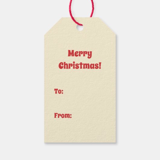 お洒落モダン予測できなレトロ ギフトタグ (裏面)