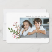 お洒落モダン冬の緑3 シーズンカード (正面)