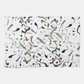 お洒落モダン抽象芸術 キッチンタオル (横)