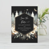 お洒落モダン林結婚の セーブザデート (スタンド正面)