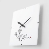 お洒落モダン母の日のギフトの壁時計 スクエア壁時計 (傾斜)