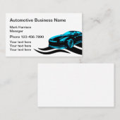 お洒落モダン車の 名刺 (正面/裏面)