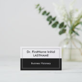 お洒落モダンBusiness Visionary Business Card 名刺 (スタンド正面)