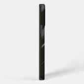 お洒落モノグラムの黒 iPhoneケース (右側面)