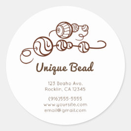 お洒落ユニークビーズミニマル ラウンドシール