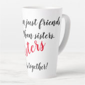 お洒落ラテのマグ最高のは友達！ カフェラテマグ (右アングル)