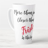 お洒落ラテのマグ最高のは友達！ カフェラテマグ (左アングル)