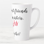 お洒落ラテのマグ最高のは友達！ カフェラテマグ (右)