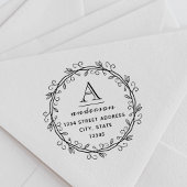 お洒落リースカスタムモノグラム差出人住所 セルフインキングスタンプ