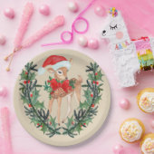 お洒落リース ペーパープレート (パーティー)