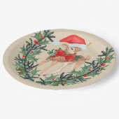 お洒落リース ペーパープレート (アングル)