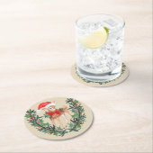 お洒落リース ラウンドペーパーコースター (インサイチュ)