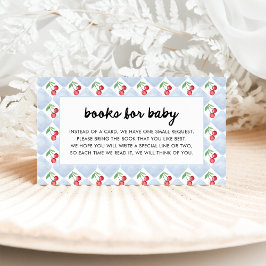 お洒落レトロさくらんぼ | ベビー エンクロージャーカード