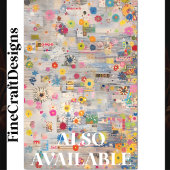 お洒落レトロアポップ・アートのートピンクフロッグBP6Aデコpage 薄葉紙