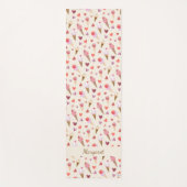 お洒落レトロインスパイア水色アイスクリーム ヨガマット (正面)