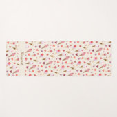 お洒落レトロインスパイア水色アイスクリーム ヨガマット (正面(横))