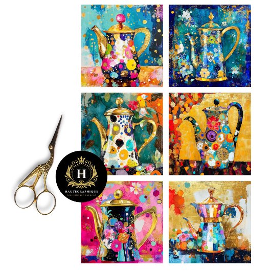 お洒落レトロコーヒーポットの分離 薄葉紙