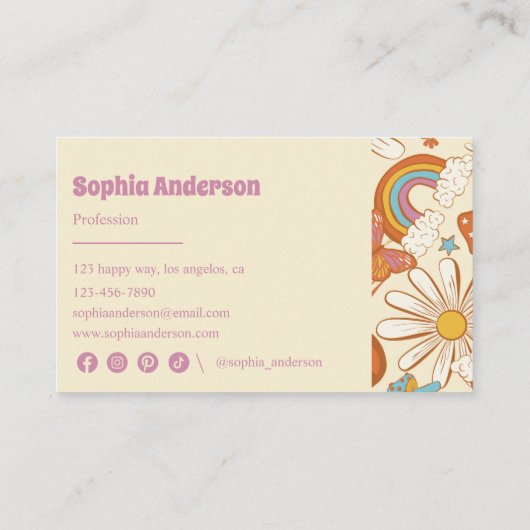 お洒落レトロフローラ- 70s – パープインスパイアラー 名刺 (裏面)