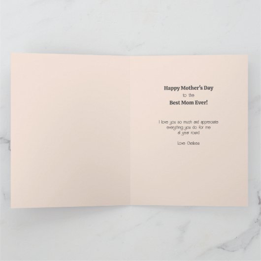 お洒落レトロマ最高のマハート形フォト カード (内部)