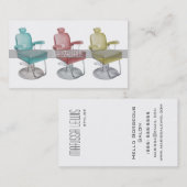 お洒落レトロヴィンテージ美容師名刺 名刺 (正面/裏面)