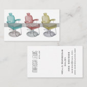 お洒落レトロヴィンテージ美容師名刺 名刺 (正面/裏面)