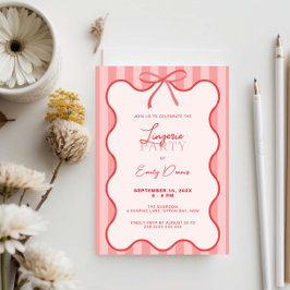 お洒落レトロ縁どランジェリーパーティー 招待状