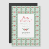 お洒落レトロ | Merry Christmas磁気カード (正面/裏面)