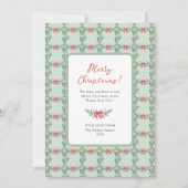 お洒落レトロ | Merry Christmas Photo Back シーズンカード (正面)