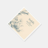 お洒落ワンダーランドガーデンティー誕生日 スタンダードカクテルナプキン (角)