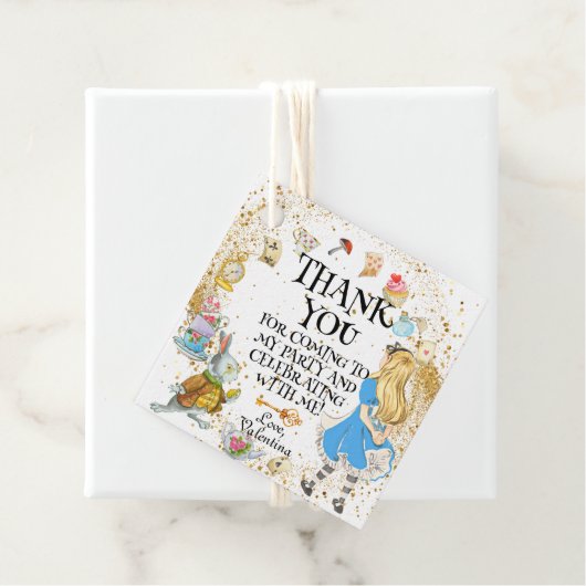 お洒落ワンダーランド茶パーティーアリスウサギ フェイバータグ (インサイチュ)