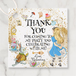 お洒落ワンダーランド茶パーティーアリスウサギ フェイバータグ