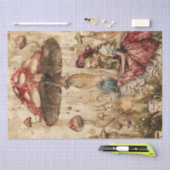 お洒落ワンダーランド茶パーティー 薄葉紙 (クラフト)