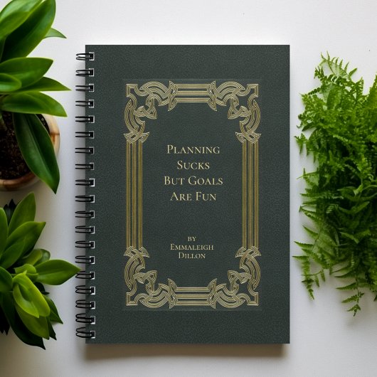 お洒落ヴィンテージエレガントオリーブグリーン本カバー プランナー手帳