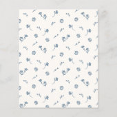 お洒落ヴィンテージバジェット茶パーティーブライダルシャワー (裏面)