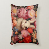 お洒落ヴィンテージバニー春開花 アクセントクッション (正面(垂直))