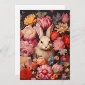 お洒落ヴィンテージバニー春開花 シーズンカード (正面/裏面)