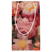 お洒落ヴィンテージバニー春開花 スモールペーパーバッグ (裏面)