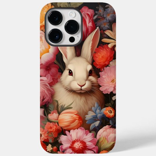 お洒落ヴィンテージバニー春開花 Case-Mate iPhoneケース (裏面)